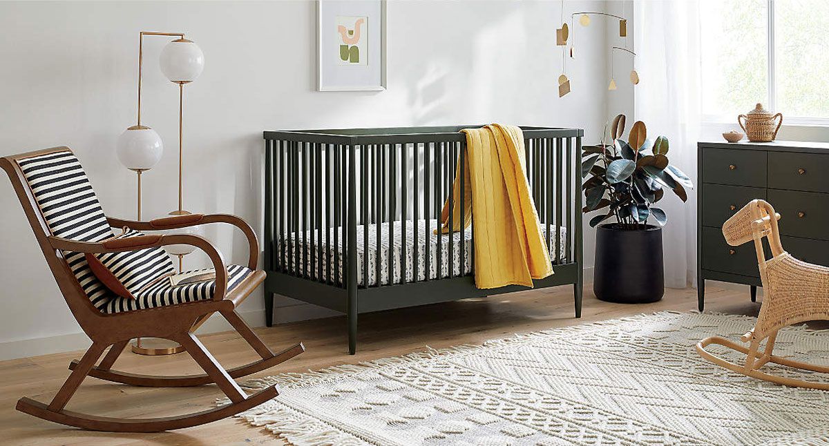 Black deals nursery set