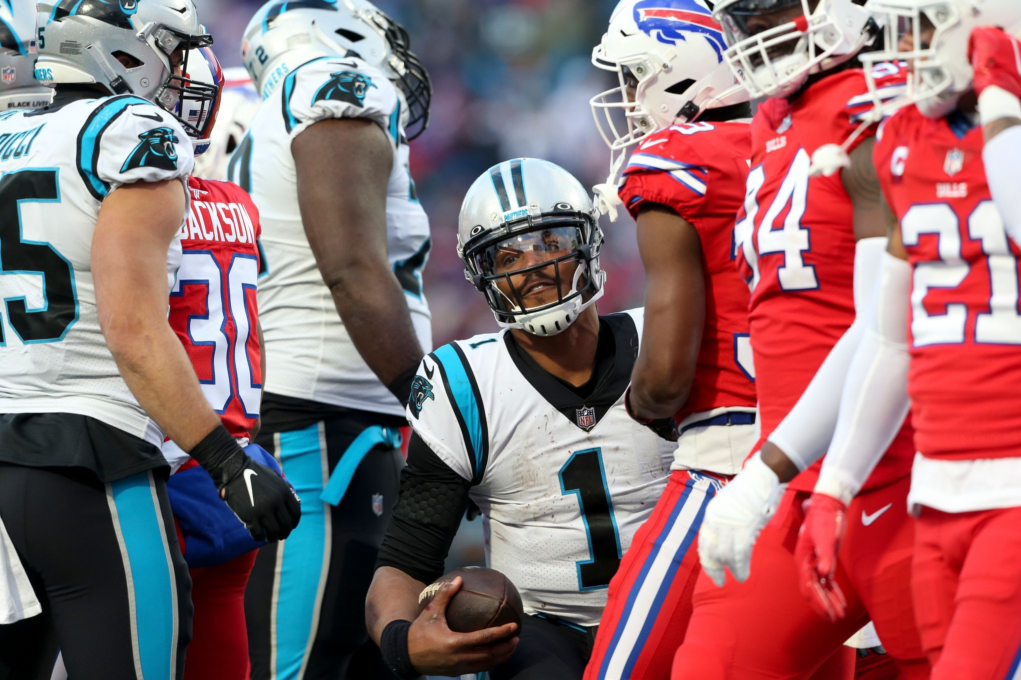 November 10, 2014: Carolina Panthers quarterback Cam Newton (1