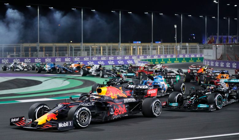 Hamilton wins crazy Saudi GP to level with Verstappen