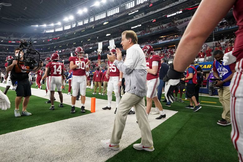 The Latest: Alabama beats Georgia 26-23 in OT for title