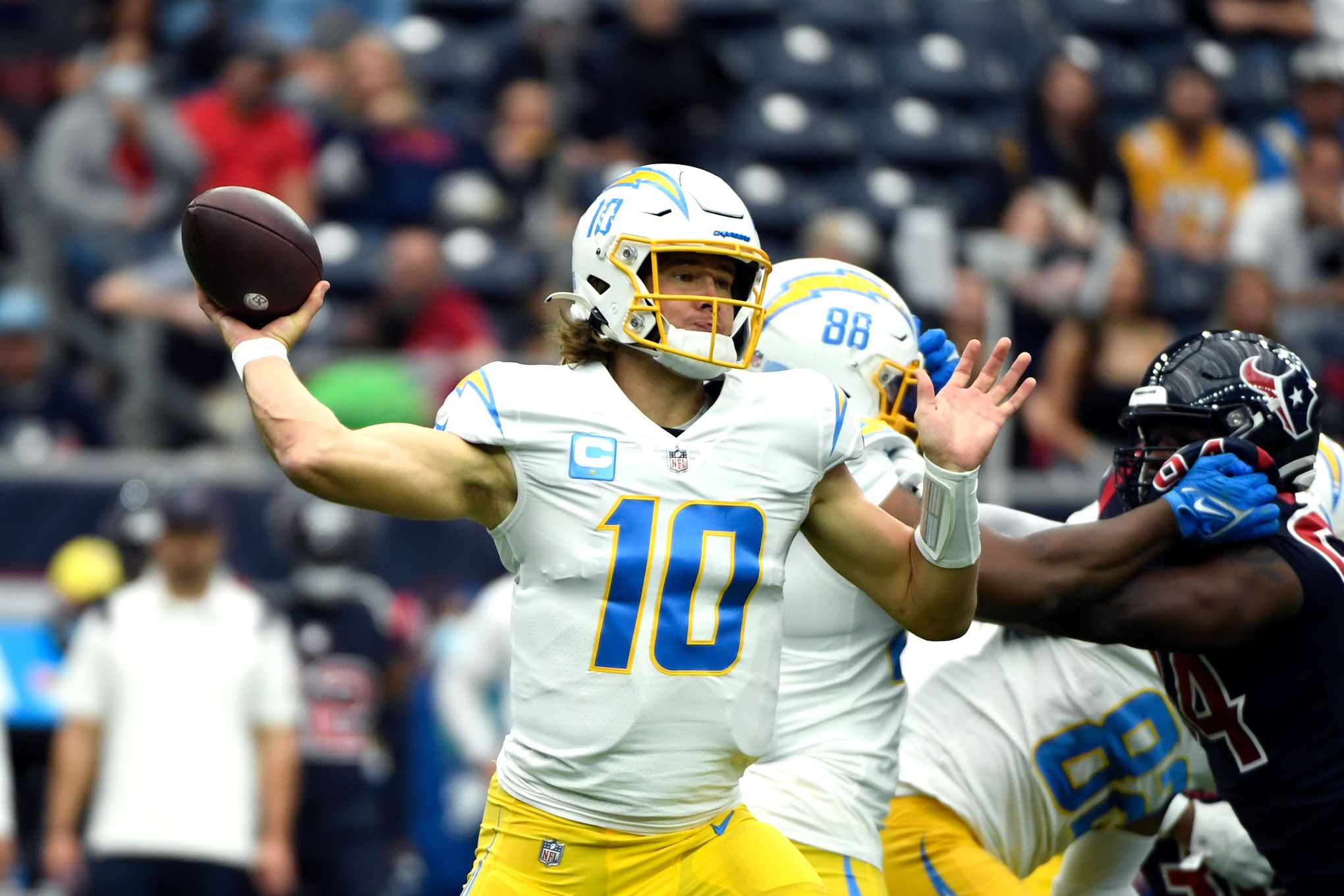 Chargers' Justin Herbert aims for consistency with playoffs on line