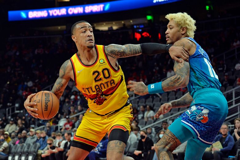 Short-handed Hornets lean on 3-pointers, top Hawks 130-127