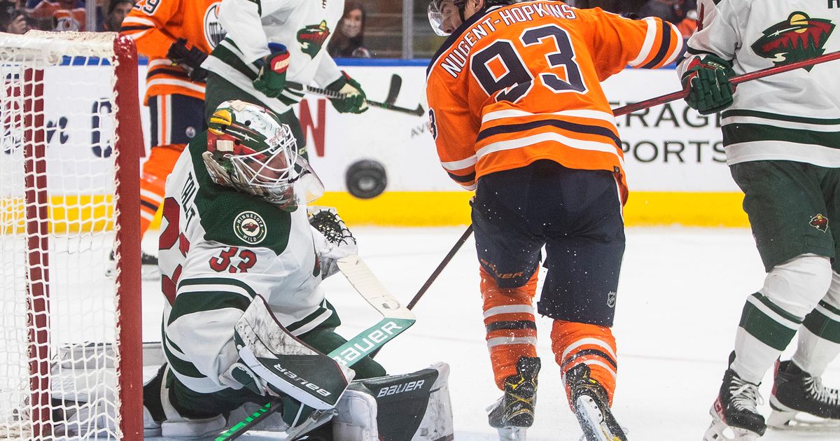 Talbot Denies Old Team Wild Top Oilers 4 1 For 7th Straight The 0440