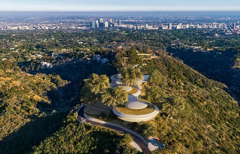 Enchanted Hill, a 120-acre private hilltop development site owned by late Microsoft co-founder and philanthropist Paul G. Allen, in Beverly Crest, Cali.