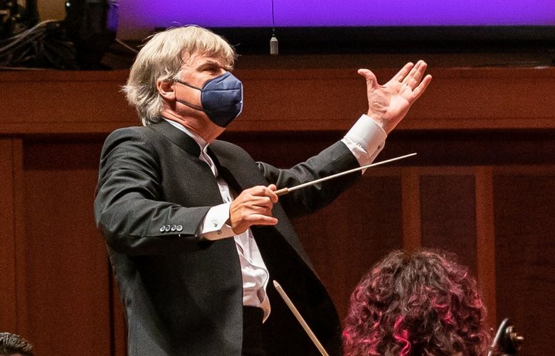 After more than 20 months’ absence due to COVID-19 travel restrictions, Thomas Dausgaard, Seattle Symphony’s Danish music director, is back on the Benaroya Hall podium.