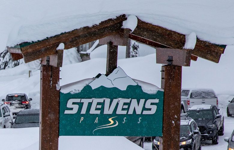 Stevens Pass Ski Resort – staffing shortages and closed areas – 010522

The Stevens Pass highway sign is seen almost buried in snow Wednesday, Jan. 5, 2022, at Stevens Pass. 219240