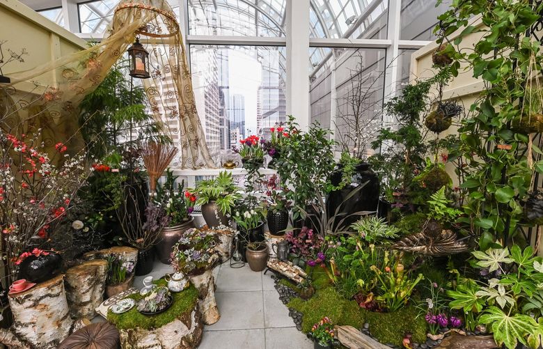 Urban Earth Nursery’s dream of a plant-filled terrace won People’s Choice in the City Living Garden display category. Credit: Marketplace Events