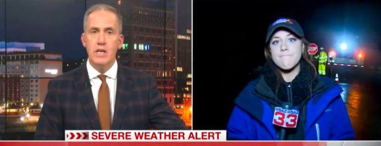 Reporter is hit by car on air, striking a nerve with TV journalists | The Seattle Times Reporter is hit by car on air, striking a nerve with TV journalists | The Seattle Times