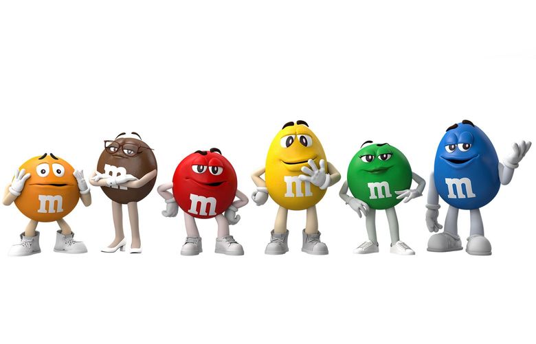 M&M’s color-coded mascots are getting a makeover. MUST CREDIT: M&M’S