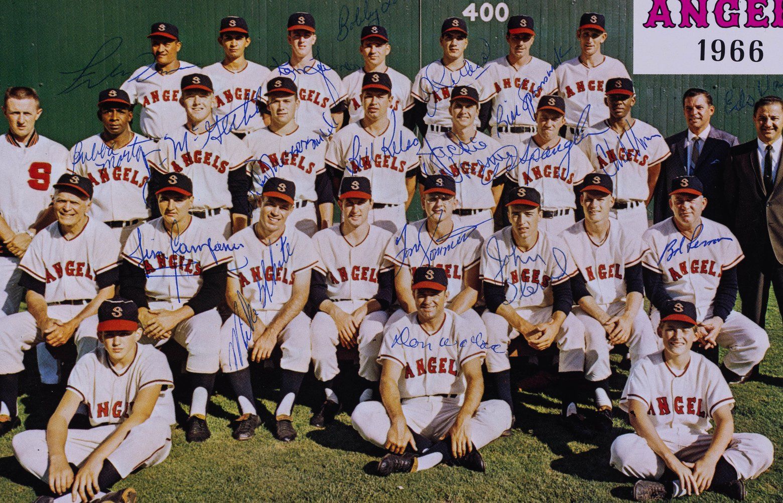 1965 Seattle Angels Team 2024 Signed Baseball PCL League(21sig)Bob Lemon, Bubba, John