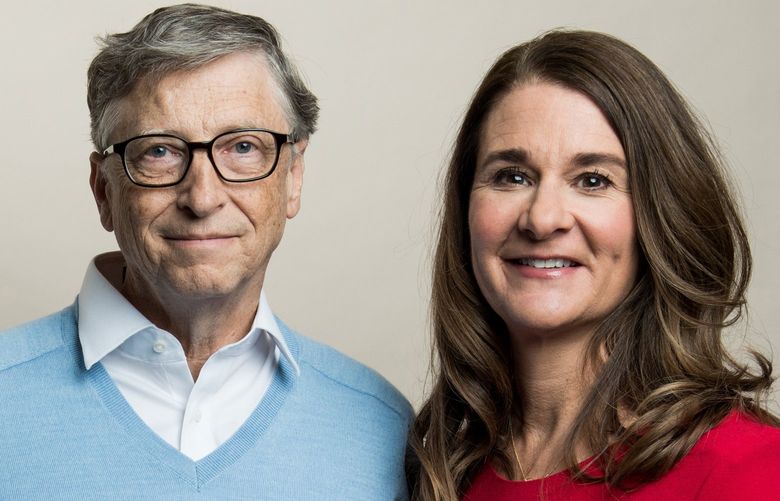 Bill and Melinda Gates in 2018. The Bill and Melinda Gates Foundation, which focuses on global health and development, and on education in the United States, has given out more than $50 billion in grants in 135 countries. MUST CREDIT: Photo for The Washington Post by Daniel Berman