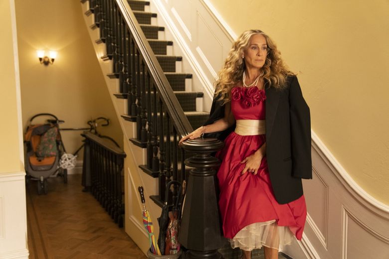 carrie red dress 32 Of Our Favourite Carrie Bradshaw Outfits Of All Time