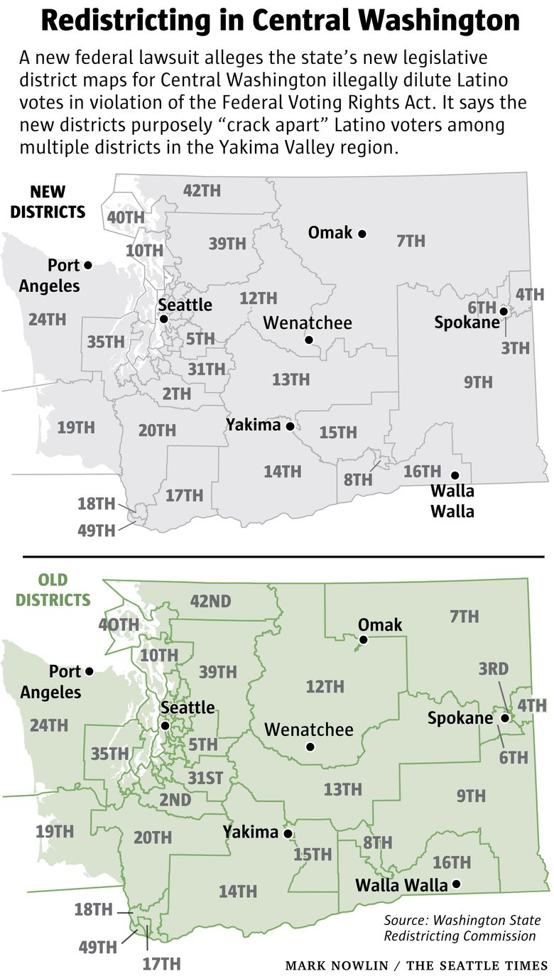 New Legislative Maps Illegally Dilute Latino Votes In Central Washington Lawsuit Says The Seattle Times