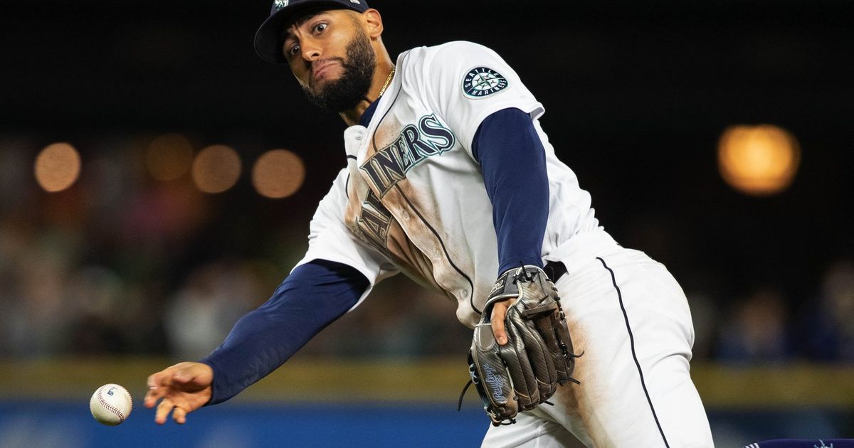 Milwaukee Brewers third baseman Abraham Toro runs after a grounder against  the Seattle Mariners during the fourth inning of a spring training baseball  game Sunday, March 5, 2023, in Phoenix. (AP Photo/Ross