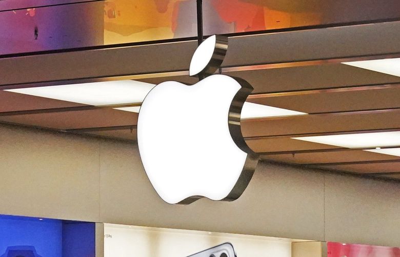An Apple store in the Ross Park Mall in Pittsburgh, Wednesday, Jan. 26, 2022. (AP Photo/Gene J. Puskar)