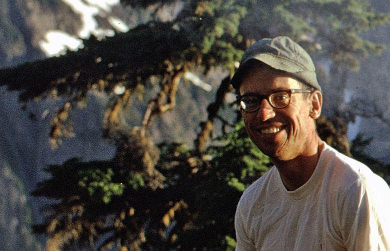 Norman Winn poses during a climb in 1973.