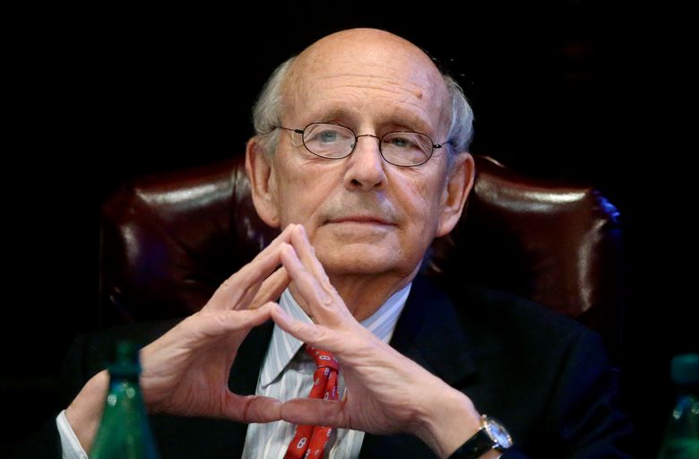 Supreme Court Associate Justice Stephen Breyer listens during a forum at the French Cultural Center in Boston, Feb. 13, 2017. Breyer is retiring, giving President Joe Biden an opening he has pledged to fill by naming the first Black woman to the high court, two sources told The Associated Press Wednesday, Jan. 26, 2022. (AP Photo/Steven Senne, File)
