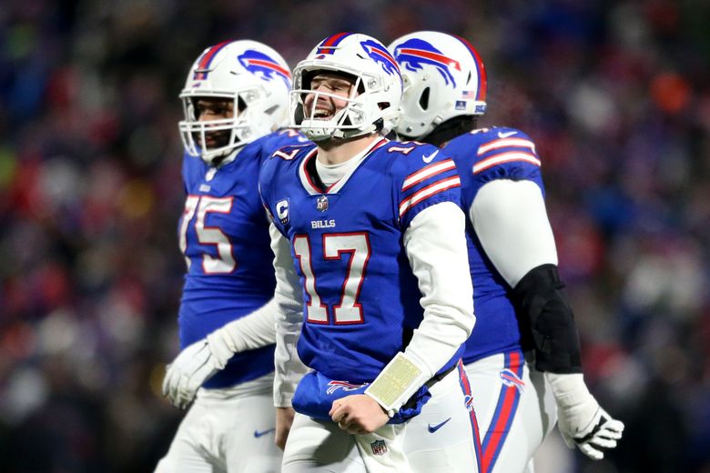 Buffalo Bills wide receiver Gabriel Davis (13) celebrates after scoring a  touchdown during the second half of an NFL wild-card playoff football game  against the New England Patriots, Saturday, Jan. 15, 2022