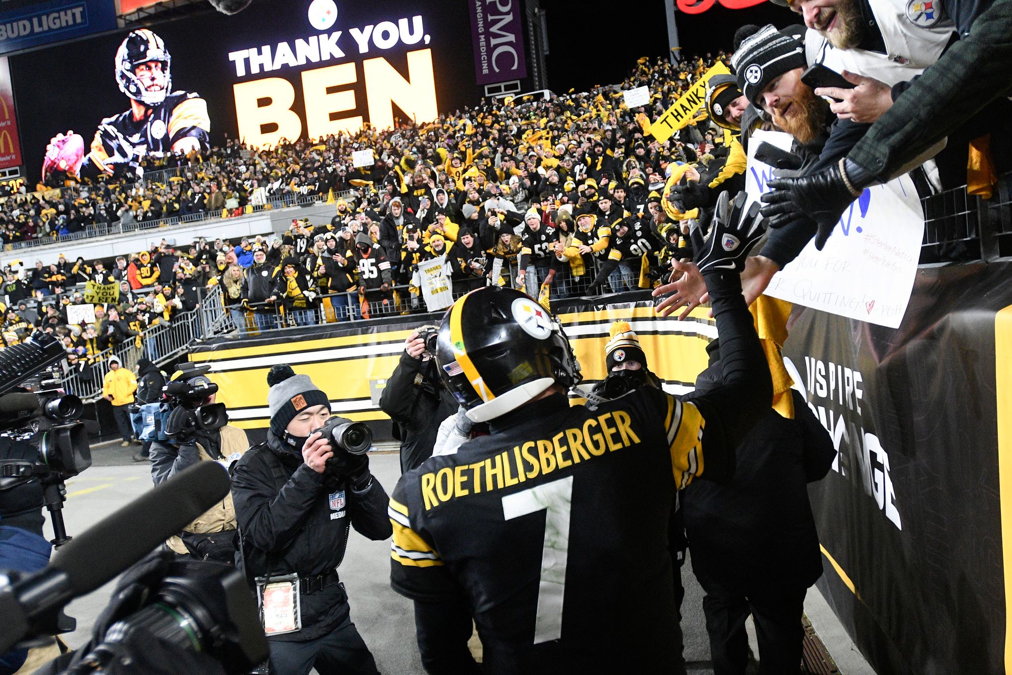 Ben Roethlisberger acknowledges that Monday night will likely be