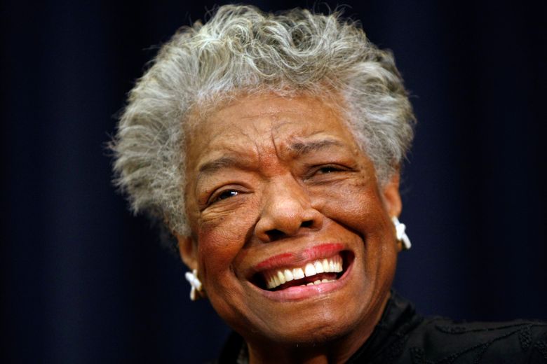 FILE – In this Nov. 21, 2008, file photo, poet Maya Angelou smiles at an event in Washington. On Monday, Jan. 10, 2022, the United States Mint said it has begun shipping quarters featuring the image of poet Maya Angelou, the first coins in its American Women Quarters Program. (AP Photo/Gerald Herbert, File)