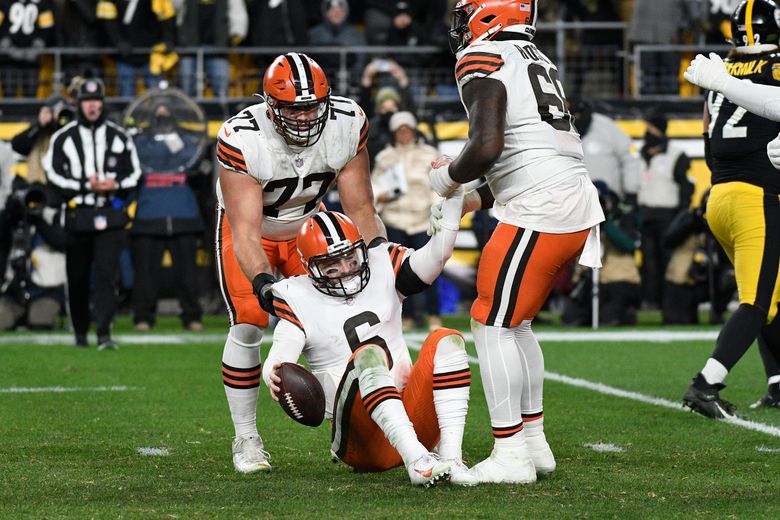 Battered Mayfield, listless Browns lose to Steelers, 26-14 - The San Diego  Union-Tribune