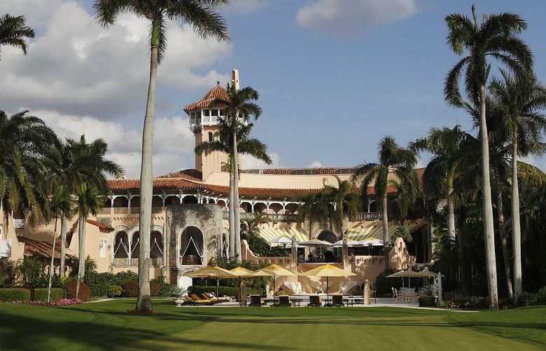 FILE – In this Nov. 27, 2016, file photo, Mar-A Lago is seen from the media van window, in Palm Beach, Fla. For a president who happens to be an expert at branding, the transformation of his Mar-a-Lago resort into the â€œWinter White Houseâ€ is the ultimate marketing play. This week President Donald Trump writes his members-only oceanfront property deeper into American history books by meeting there with Chinese President Xi Jinping. (AP Photo/Carolyn Kaster, File) WX201