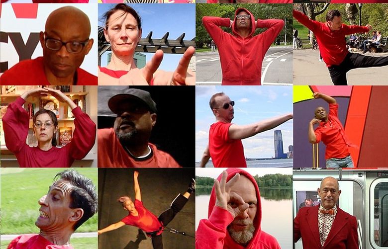 A collage of the dozens of dancers in the video “And So Say All of Us.” MUST CREDIT: Mitchell Rose