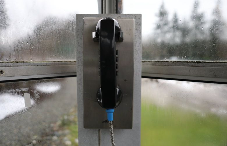 This pay phone, along with others by Whidbey Telecom, has no coin slot as local calls are free. It’s along Hwy 525 next to Jet Java coffee stand.
Pacific Magazine cover story on pay phones on Whidbey Island
Wednesday January 5, 2022 219219