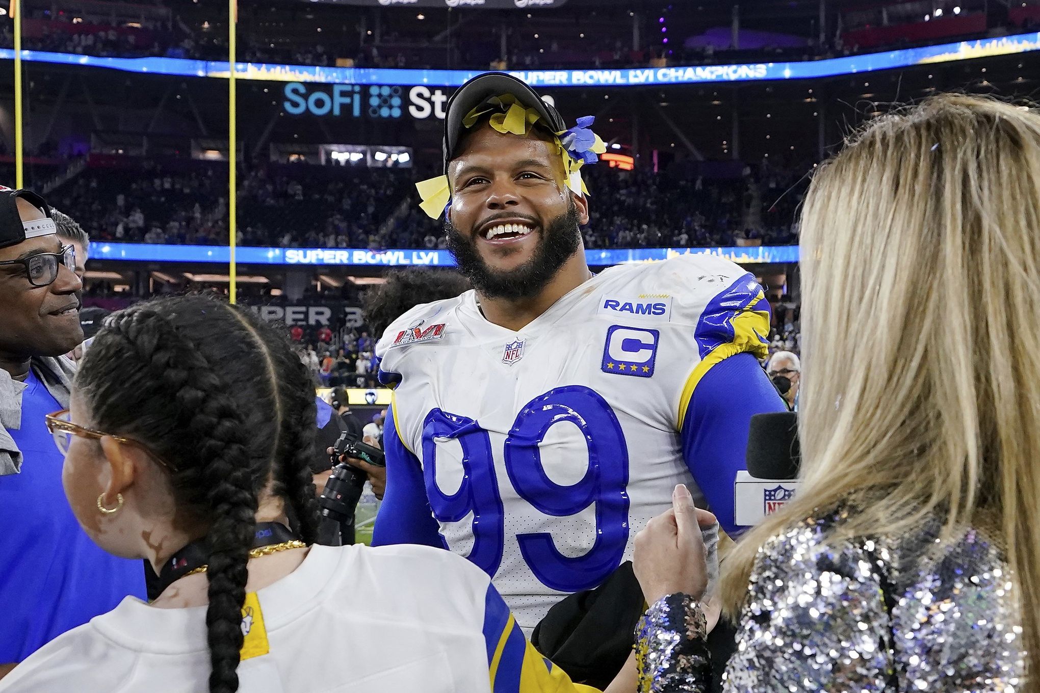 Local Rams fans celebrating team's Super Bowl championship