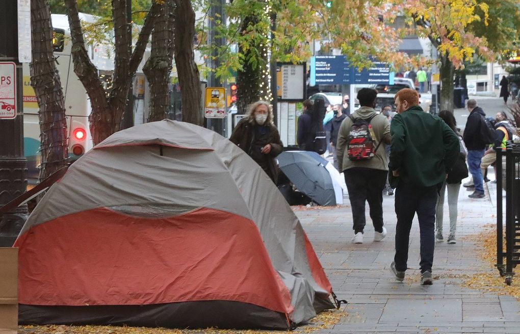 The Shuffler': Homeless man a staple of downtown