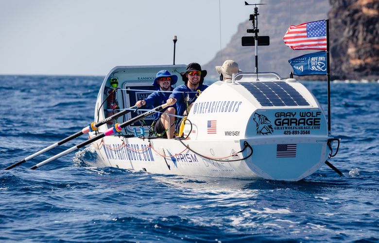 While competing in the Talisker Whisky Atlantic Challenge, the Pacific Boys team, based in Seattle, spent 40 days on the open ocean.