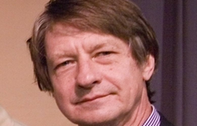 FILE – The author P.J. O’Rourke takes part in a taping of NPR’s “Wait Wait Don’t Tell Me” in Chicago in May 2006. O’Rourke, the satirist, political commentator and best-selling author, died at home in Sharon, N.H. on Feb. 15, 2022. He was 74. (William Zbaren/The New York Times) XNYT235 XNYT235