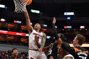 Offense sizzles, but Louisville still falls short at No. 19 Miami, 93-85 -  Card Chronicle