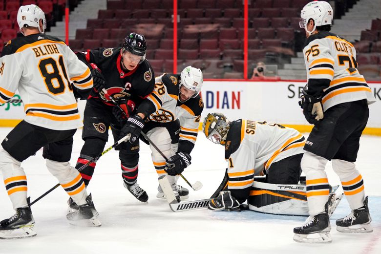 Jeremy Swayman Boston Bruins Ottawa Senators 