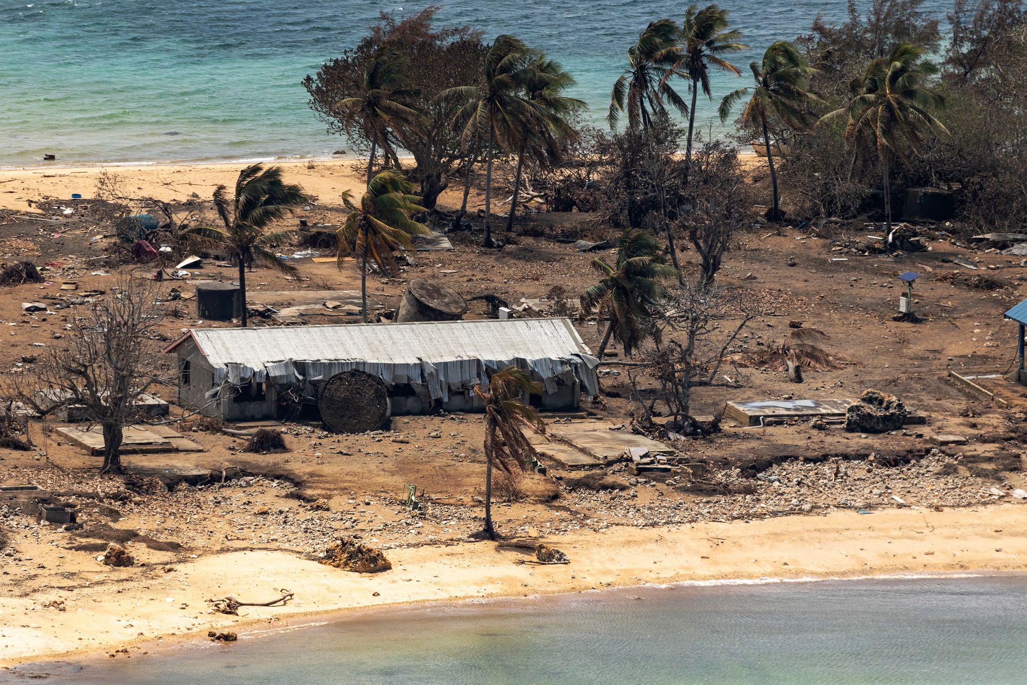 First aid flights arrive in Tonga after massive volcanic eruption