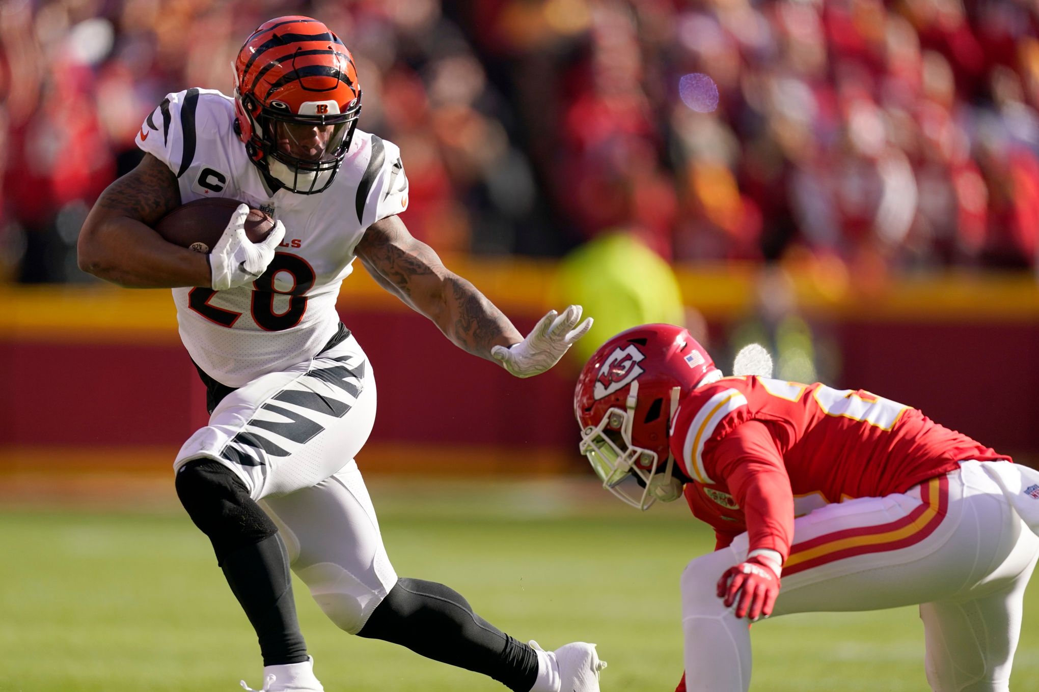 Joe Mixon RB Cincinnati Bengals  Every run, target, and catch