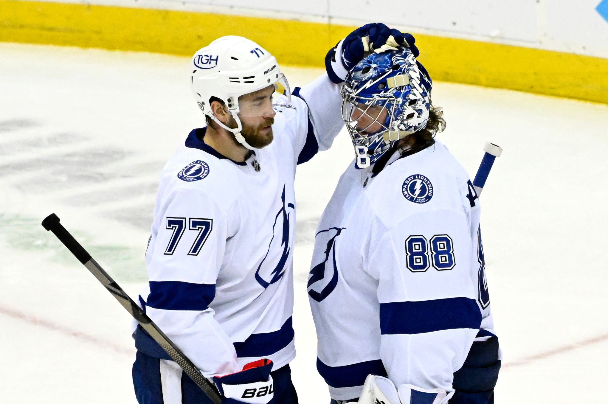 Victor Hedman Nikita Kucherov Pierre-Edouard Bellemare Tampa Bay Lightning  New Jersey Devils 