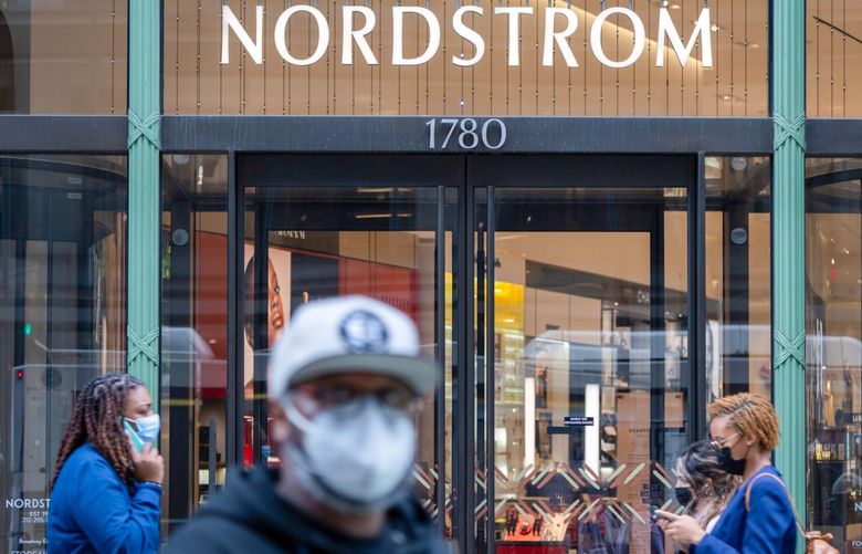 A Nordstrom store in New York, U.S., on Thursday, Feb. 17, 2022. Nordstrom Inc. is scheduled to release earnings figures on March 1. Photographer: Jeenah Moon/Bloomberg 775779545