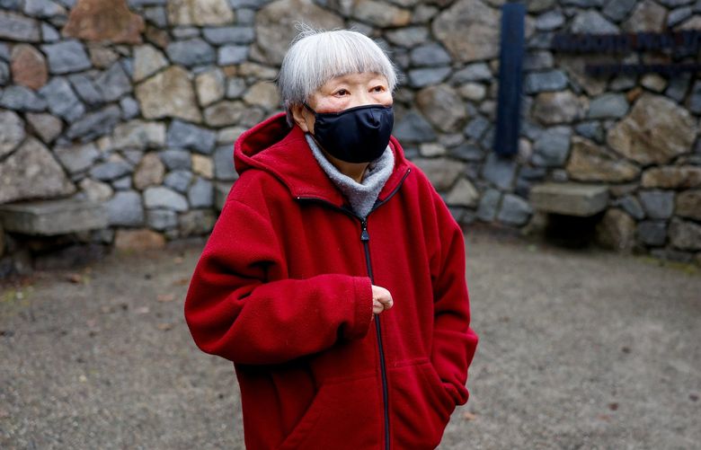 Bainbridge Island Japanese American Exclusion Memorial – 80th anniversary of the internment of Bainbridge Island Japanese Americans – 020322
87-year-old Lilly Kodama talks about her experiences during World War II at the Japanese American Exclusion Memorial Thursday, Feb. 3, 2022 on Bainbridge Island, Wash. Kodama was seven when her and her family were forcibly removed from the island and sent to live at the Manzanar War Relocation Center in California. 219490