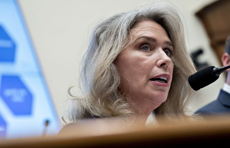 Allison Herren Lee, commissioner of the U.S. Securities and Exchange Commission (SEC), speaks during a House Financial Services Committee hearing in Washington, D.C., U.S., on Tuesday, Sept. 24, 2019. The head of the U.S. Securities and Exchange Commission said this month his agency and other regulators are keeping taps on emerging risks in the fast-growing corporate debt market, highlighting assets that could he susceptible to liquidity shocks. Photographer: Andrew Harrer/Bloomberg