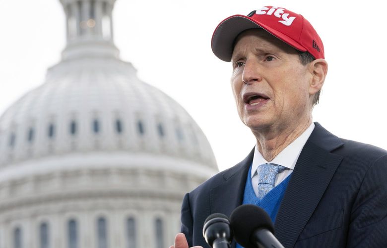 Sen. Ron Wyden, D-Ore., speaks during a news conference, Dec. 15, 2021, on Capitol Hill in Washington. Both Democratic and Republican lawmakers called Thursday, March 17, 2022 for restoring the charitable deduction for donors who donâ€™t itemize their taxes, a priority for nonprofits nationwide, but a key senator was noncommittal on the question of whether to support legislation designed to boost payout from foundations and donor-advised funds. â€œThe charitable deduction is a lifeline, not a loophole,â€ said Sen. Wyden, a Democrat from Oregon, who said there would be bipartisan support for renewing and expanding the deduction. (AP Photo/Jacquelyn Martin) NYPS208 NYPS208