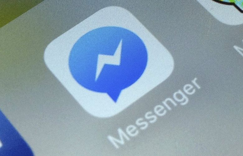 FILE – This Friday, Feb. 16, 2018, file photo shows the app icon for Facebook Messenger. (AP Photo/Jenny Kane, File)