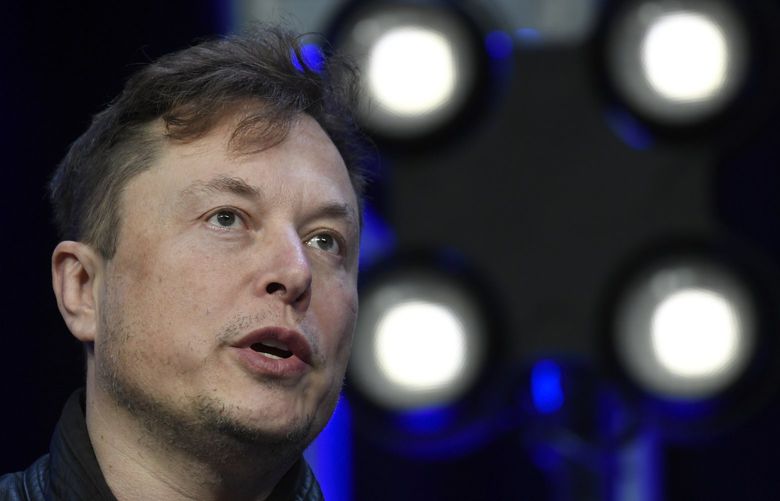 FILE – Tesla and SpaceX Chief Executive Officer Elon Musk in 2020 (AP Photo/Susan Walsh, File) 
