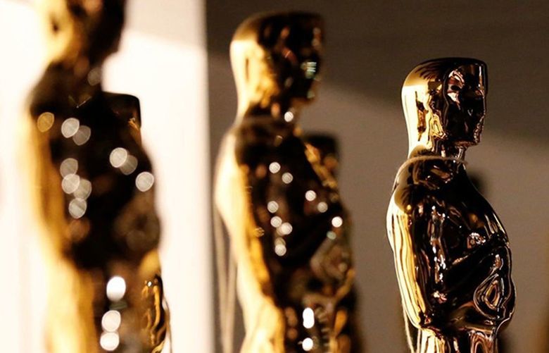 The Oscar statue backstage at the 88th Academy Awards on Feb. 28, 2016, in Hollywood, California. (Al Seib/Los Angeles Times/TNS) 43449568W 43449568W