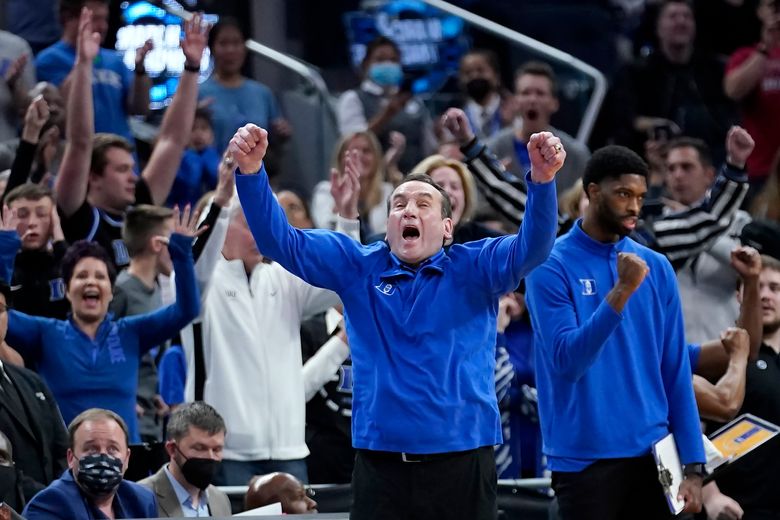 TIPPING OFF: Coach K win away from record 13th Final Four | The Seattle Times TIPPING OFF: Coach K win away from record 13th Final Four | The Seattle Times