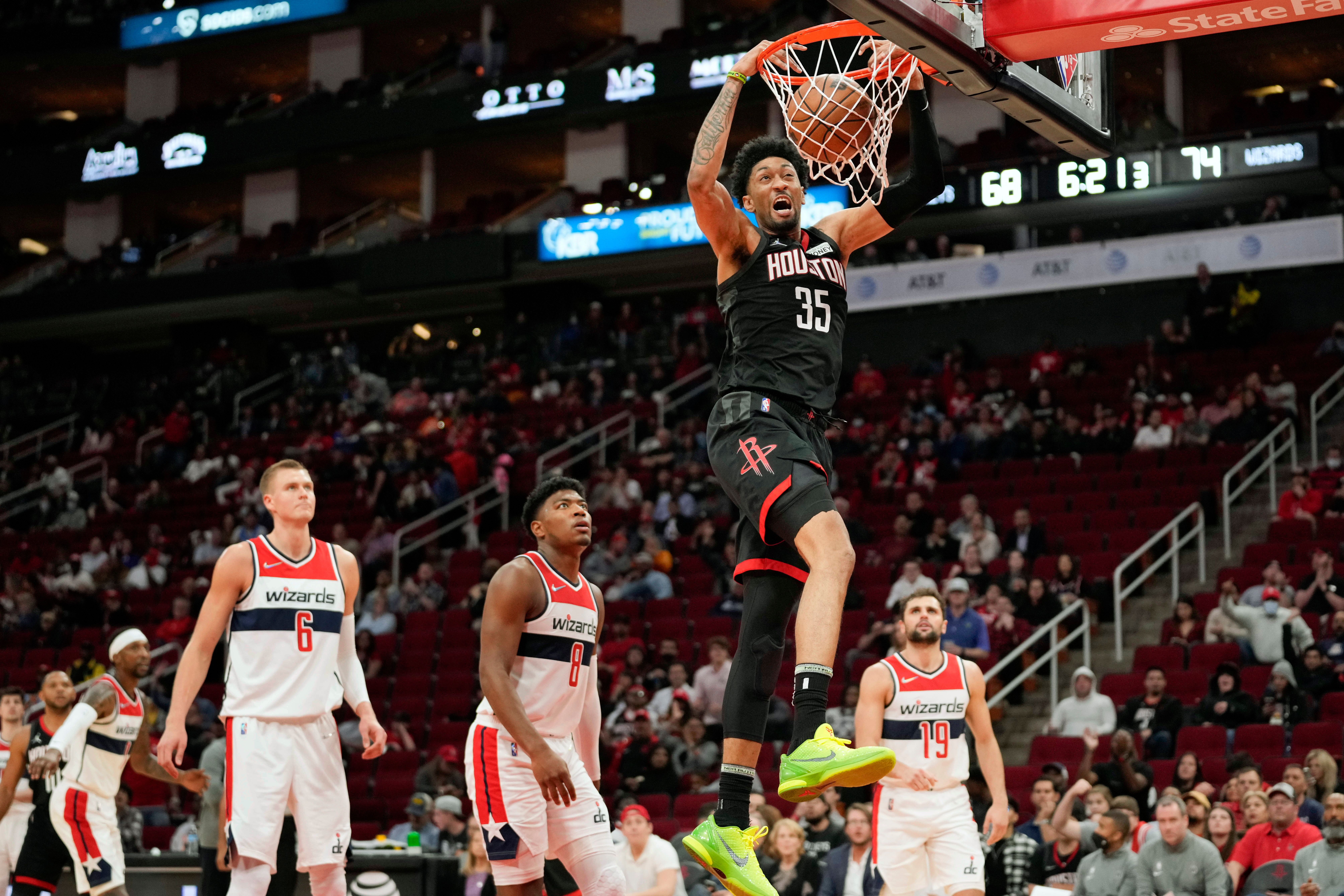 Wood makes career-best 8 3s as Rockets down Wizards 115-97 | The