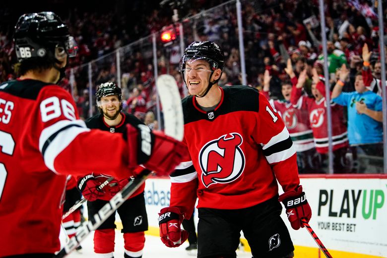 Devils answer in Game 3, rout Canes 8-4, deficit now 2-1 Photos - Bally  Sports