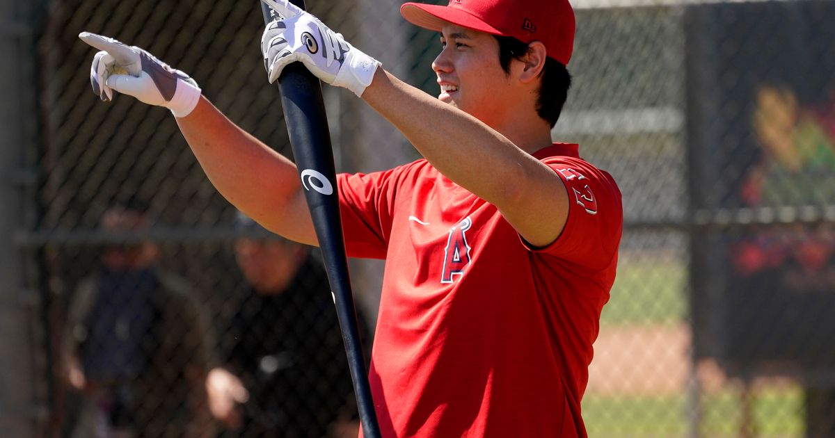 New Era Shohei Ohtani Red Los Angeles Angels 2021 MVP 7 1/8 Patch