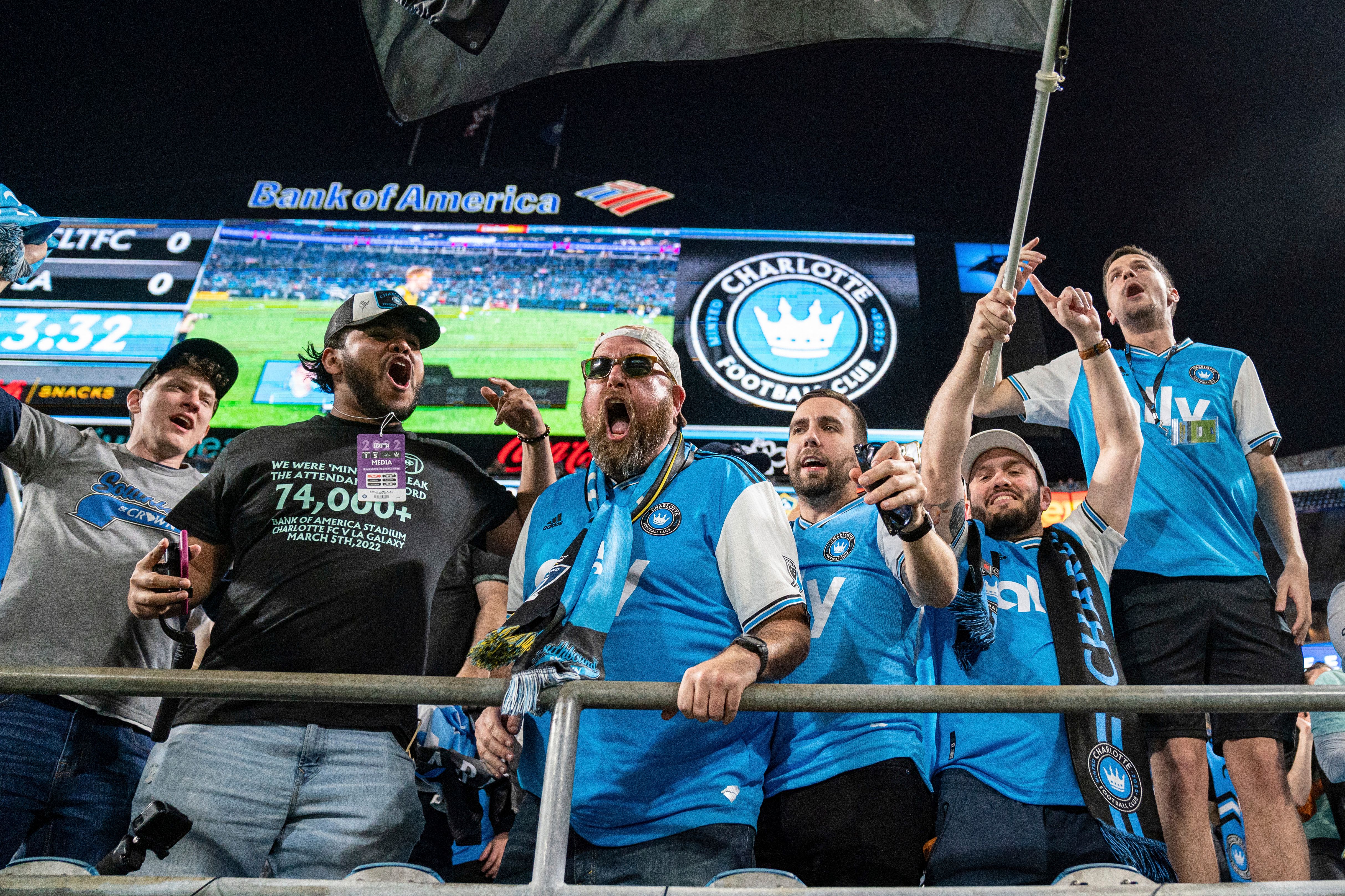 Charlotte Football Club 2022 hot Inaugural Match Fan Set