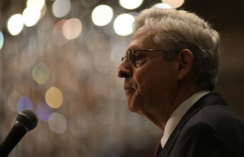 Attorney General Merrick Garland announced a new unified reform policy, during a speech with the National Organization of Black Law Enforcement Executives in Baton Rouge, La., March 18, 2022. Garland said on Friday that the Justice Department would increase the training and other services it offered to local law enforcement agencies seeking to address policing problems, such as the use of excessive force, officer-involved shootings and police bias. (Kenny Holston/The New York Times) XNYT153 XNYT153